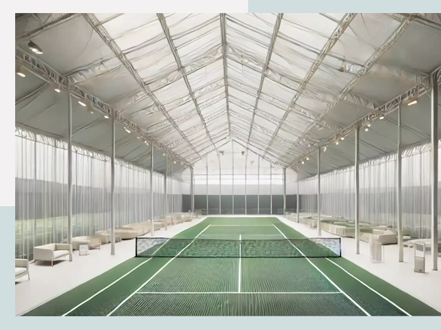 Строительство теннисных кортов в Томске