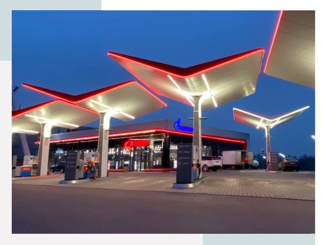 Навесы для АЗС в Томске