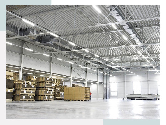 Освещение ангаров в Томске